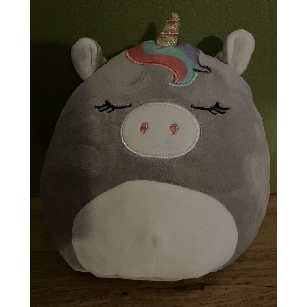 Original Squishmallow, Teresa The Grey Unicorn, 9in, Plush, No Tag